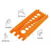 Truper Regleta Calibradora Tuercas Y Tornillos, 22 Cm Truper 10811
