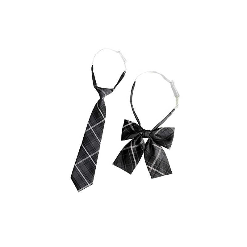 LIUXU School Ribbon Necktie, Set of 2, Girls, Uniform, School,