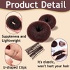 Hair Donut Bun Set of 4 Hair Band with 20