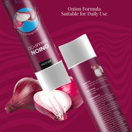 ARLENA Onion Shampoo – Hair Growth & Strengthening Shampoo with Onion Extract, Biotin & Keratin – For Dry & Damaged Hair – Sulfate-Free – 12 fl oz