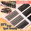 Cluster Lashes Kit Wispy Eyelashes Individual Clusters 480pcs D Curl