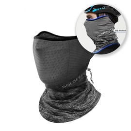 Cooling Riding Mask / Cool Scarf / UV Protection Face Cover XTJ24_Dark Black