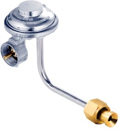 MCAMPAS Regulador de parrilla de gas, válvula reguladora de gas de tanque de propano de baja presión de una libra de repuesto para parrilla de gas propano portátil, parrilla de parrilla de gas propano Camplux, tuerca hembra de 3/8 pulgadas