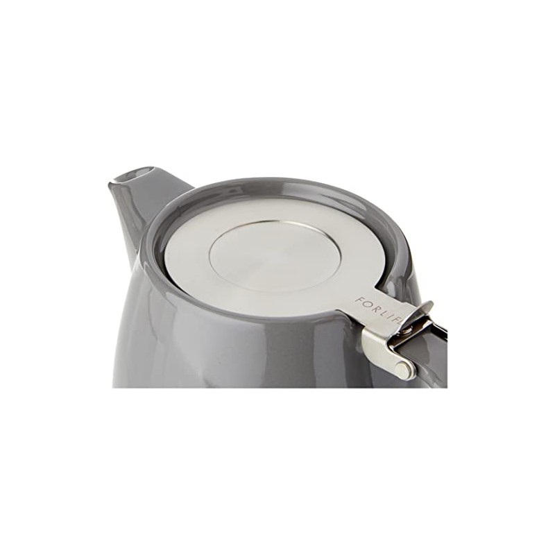 Forlife Stump Teapot 530 mL, 18 Oz., Grey