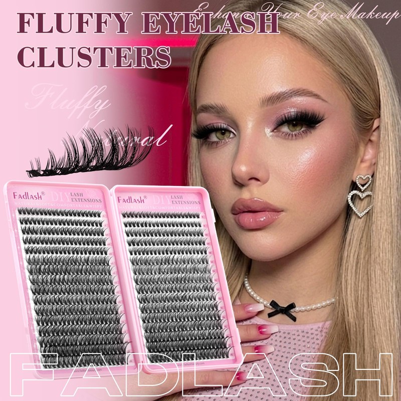 Lash Clusters 40D Wispy Eyelash Clusters D Curl Cluster Eyelash