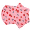 Dog Summer Shirts Cute Strawberry Print Turn Down Collar Snap