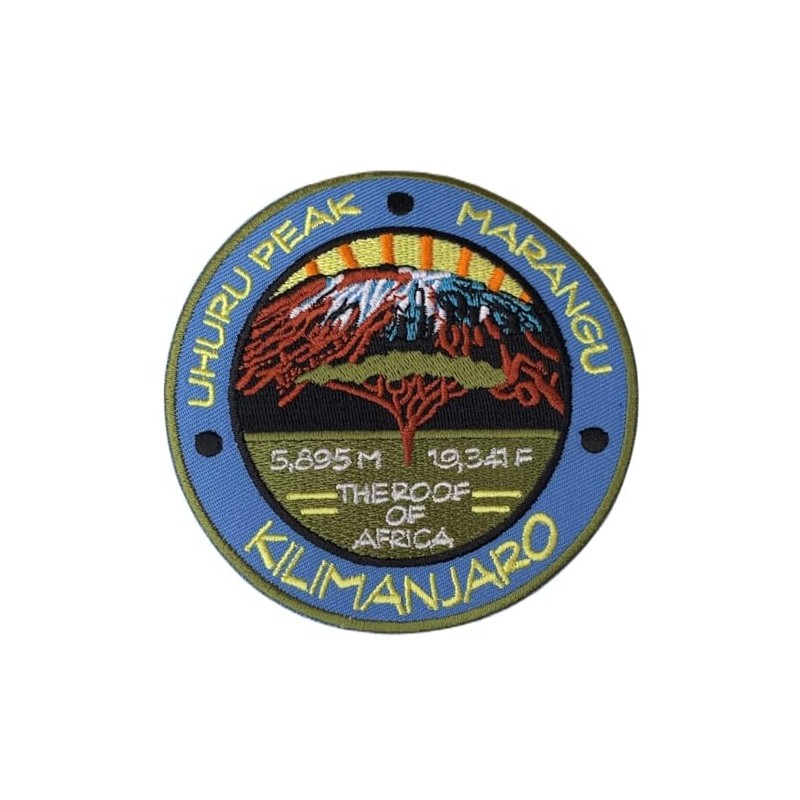 Mount Kilimanjaro Uhuru Peak Tanzania Marangu Route Patch (3.5 inch)