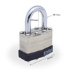 Same keyed Laminated Steel Padlock 1-3/4"(45mm) High Security, High Precision