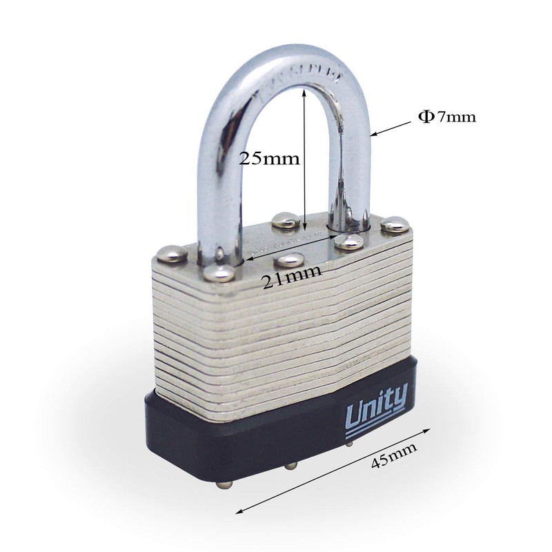 Same keyed Laminated Steel Padlock 1-3/4"(45mm) High Security, High Precision