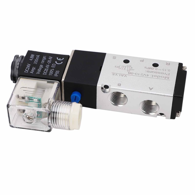 4V210‑08 Electric Solenoid Valve Normal 2 Position 5 Ways Air