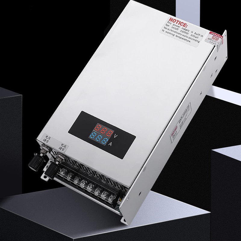 Adjustable Switch Power Supply, DC 0-48V 1000W 20A Adjustable LED