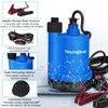 TecHome 12v Pump，1500GPH Water Transfer Pump Sump Pump Submersible Water