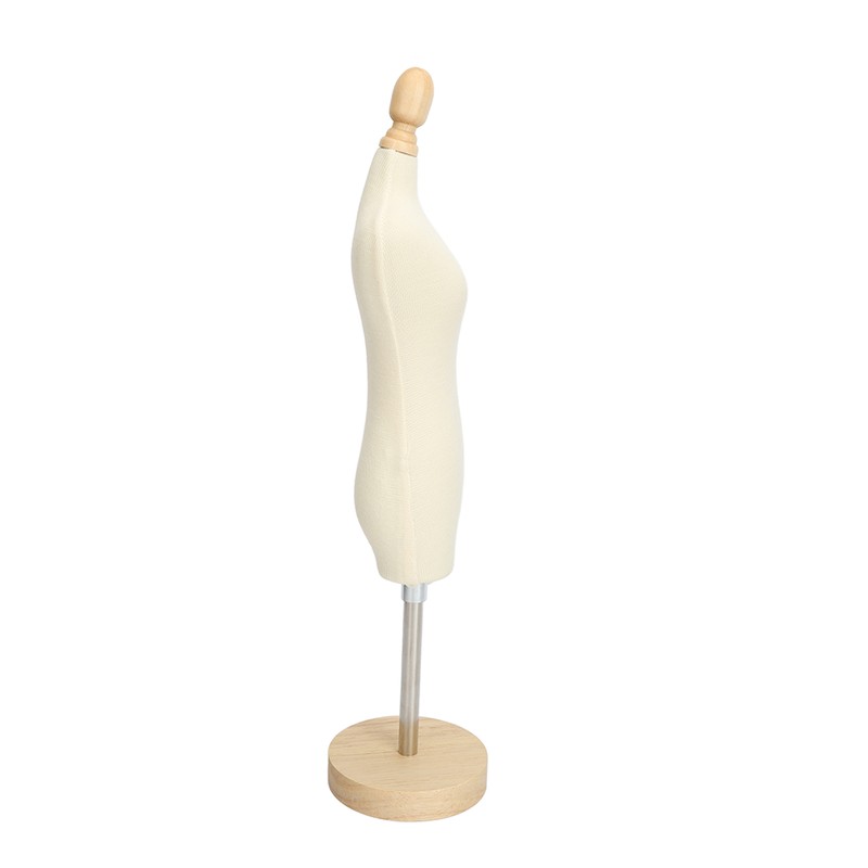 Dress Form Female Mannequin Torso Mini Dress Model with Wooden