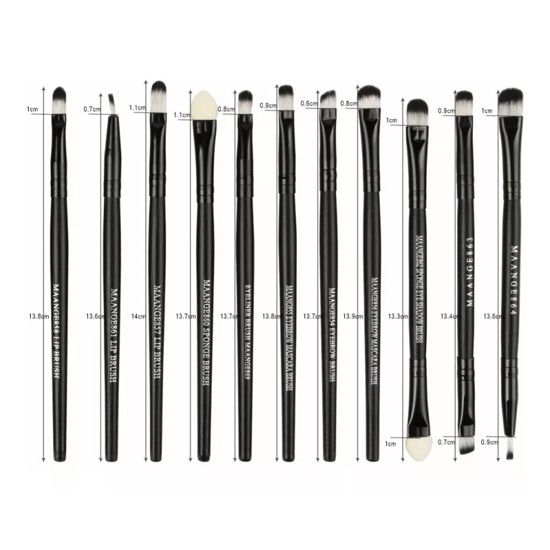 Maange Brochas De Maquillaje Professional,22 Piezas Set De Brochas Color