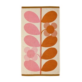 Orla Kiely Bloom Duo Blush Bath Towel 70 x 125 cm