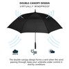 MRTLLOA Extra Large Black Golf Umbrella, 54/62/68/72 Inch Automatic Open,