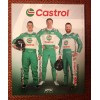 Nascar RFK Drivers Preece, Keselowski, Buescher 2025 Castrol Postcard