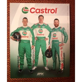 Nascar RFK Drivers Preece, Keselowski, Buescher 2025 Castrol Postcard