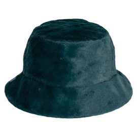 Selfway Women Furr Bucket Hat Winter Warm Fuzzy Lambs Wool Caps Girls Fisherman Soft Plush Fluffy Foldable Hat Comfortable Sherpa Ladies Outdoor Travel Caps Green