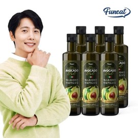 Furnit 저온압착 엑스트라버진 HASS 품종 아보카도 오일 250ml x 6병 (총 1.5L) Low Temperature Cold Pressed Extra Virgin HASS Variety Avocado Oil 250ml x 6 Bottles (Total 1.5L)