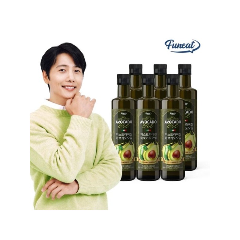 Furnit 저온압착 엑스트라버진 HASS 품종 아보카도 오일 250ml x 6병