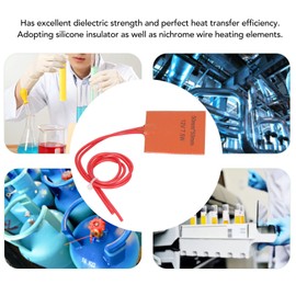 4 Pcs Silicone Car Engine Heater Pad 2 x 2in Self Adhesive Oil Pan Heater Pad, Battery Heater Pad Engine Block Heater Pad with Long Power Cord 7.5W 12V