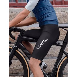 LAMEDA Cycling Bib Shorts for Men Long Riding Pad Breathable Road Bike Shorts Men, Lightweight Biking Bicycle Bibs UPF50+