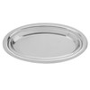 Luxshiny Stainless Steel Plate, Oval Steaming Fish Dishes, Metal Serving