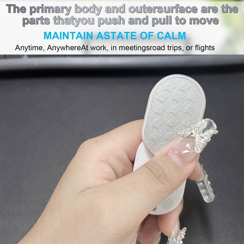 Metal Haptic Push Card Slider Toy for Adults Fingertip Relief