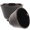 Luxshiny 2pcs Cast Iron Tea Cups Japanese Tea Cups Black