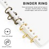 0XBIT Book Binding Rings, Pack of 12 Ring Binder Rings,