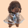 Harikaji Harikaji Pet Raincoat,Small Dog Waterproof Puppy Raincoat Coat Transparent