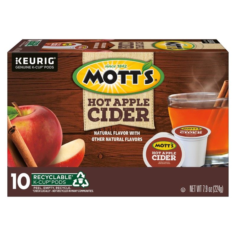 Mott's Hot Apple Cider, 60 Count (6 Packs of 10)