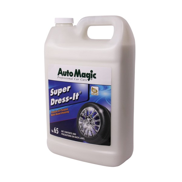 Auto Magic Super Dress-It - Water-Based Silicone Dressing for Air Vents, Tires, Hoses - 128 Fl Oz