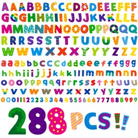 288 PCS Alphabet Combo Set, Bulletin Board Letters Including 78pcs Uppercase Letters, 78pcs Lowercase Letters, 30pcs 0-9 Numbers & Punctuation, Chalkboard Classroom Letters for Home School Room Decor