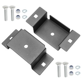 SYOWADA 8 Pcs Trailer Stake Pocket Bracket for 2'' x 4'' Lumber, Metal Trailer Rail Brackets for Flat Beds and Trucks, Included mounting Bolts and Nuts