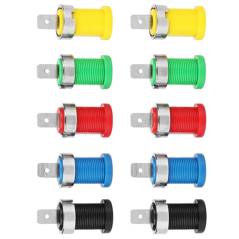 Banana Sockets 4 mm, 4 mm Banana Sockets Panel Mounting