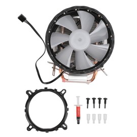 CPU Cooling Fan 4pin 0.22A 7 Blades 4.72in 12VDC 1400RPM 48cfm RGB Light CPU Air Cooler for LGA115X 1366 775 1200 2011
