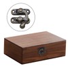 Kyuionty Antique Bronze Right Latch Hook Hasp, Small Box Hinges