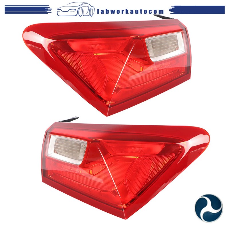 labworkauto For 2016-2020 Chevy Malibu Outer Tail Lights Rear Brake