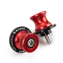 Mowok M8 Bobbins for Kawasaki Z650 Z900 RS Z800 Z1000 VERSYS 650 ER6N Ninja 650 400 1000 SX ZX6R ZX-10R ZX4R ZX-4RR Mortorrad Accessories Mounting Stand Holder Stand Holder Swing Adapter (Red)