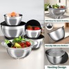 Mixing Bowls with Airtight Lids Set, 4 Stainless Steel Bowls