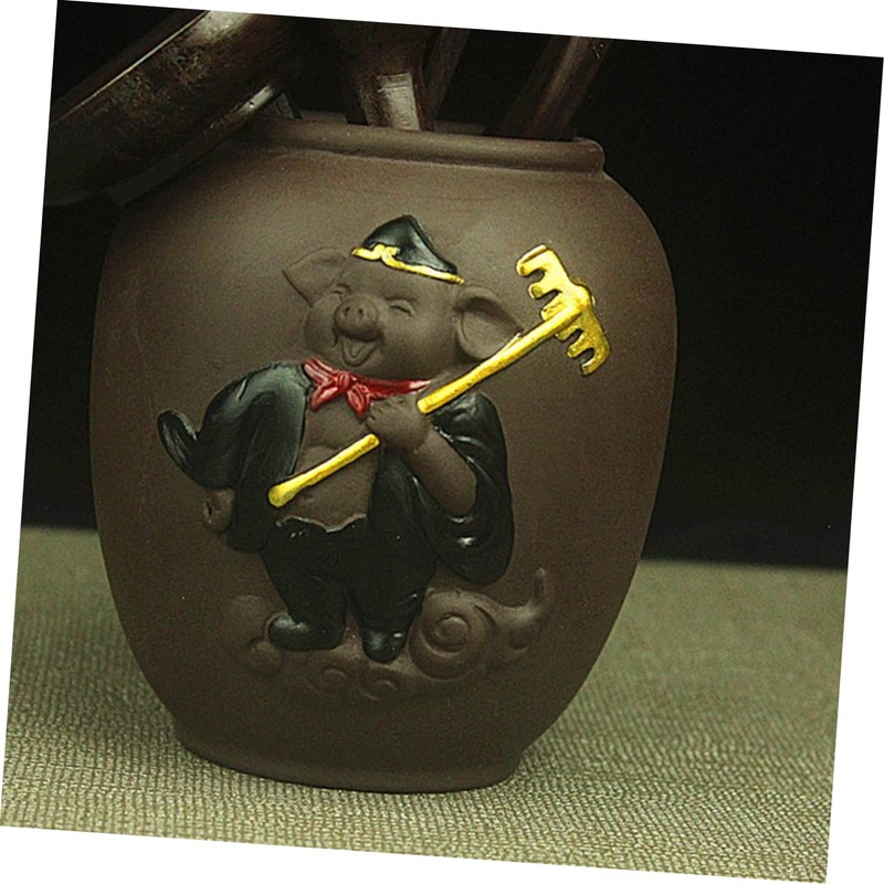 COLLBATH 6pc Ebony Wood Chinese Kung Fu Tea Set Tea