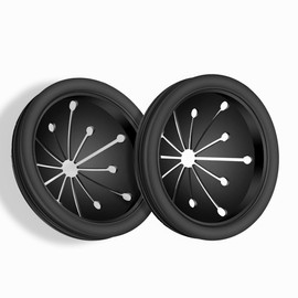 2 Pcs Garbage Disposal Splash Guard, Sink Replacement Splash Guard for Waste King Whirlaway and GE Models, 3 1/8" Inch Black