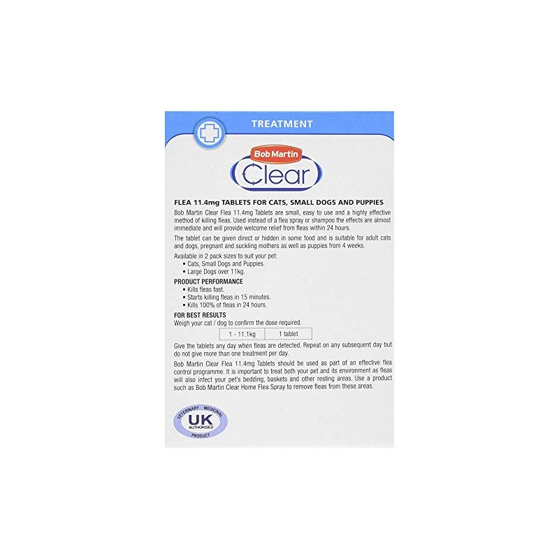 Bob Martin Flea Tablets for Cats, Small Dogs and Puppies