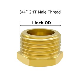 Hooshing 3PCS Garden Hose End Cap Plug 3/4" GHT Male Thread Garden Irrigation Pipe Fittings Water Tubing Stopper