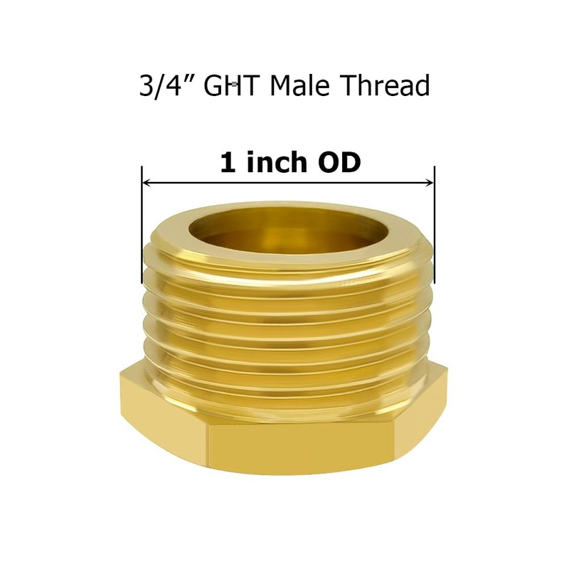 Hooshing 3PCS Garden Hose End Cap Plug 3/4" GHT Male