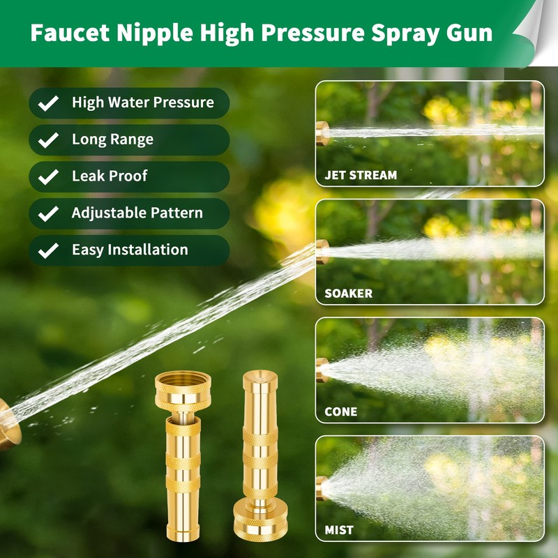 AUTOMAN Brass Hose Nozzle – High Pressure Jet Nozzles 3