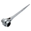 19-24mm Scaffold Spanner Ratcheting Socket Wrench Flat Satin Cr-v Ratchet
