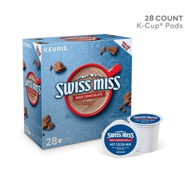 Swiss Miss Milk Chocolate Hot Cocoa, Keurig Single-Serve Hot Chocolate K-Cup Pods, 28 Count
